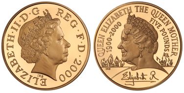 2000 £5 S-L8 Queen Mother Au S-4553 PR69DCAM