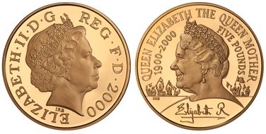 2000 £5 S-L8 Queen Mother Au S-4553 PR69DCAM