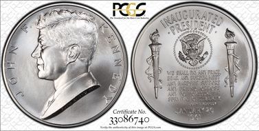 (2015) Medal John F. Kennedy Chronicles Set First Strike MS69