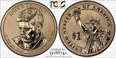 2015-P $1 John F Kennedy Rev PR Chronicles Set PR69
