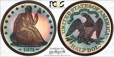 1874 50C Arrows PR67