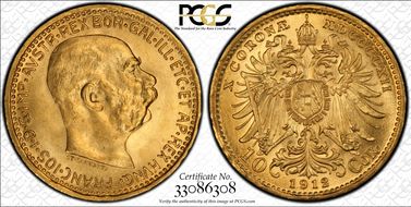 1912 10 Cor Restrike MS67