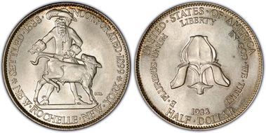 1938 50C New Rochelle MS65