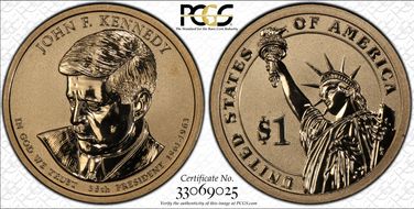 2015-P $1 John F Kennedy Rev PR Chronicles Set PR69