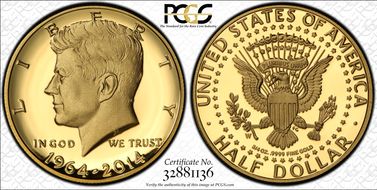 2014-W 50C Gold JFK 50th Anniversary PR69DCAM