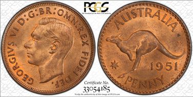 1951-PL (L) 1D KM-43 MS64RD