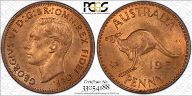 1951-PL (L) 1D KM-43 MS64RD