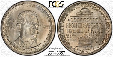 1950-D 50C Booker T. Washington MS67