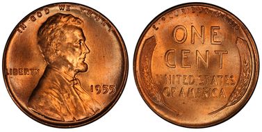 1955 1C MS67RD