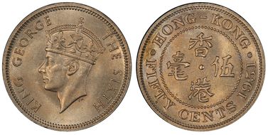 1951 50C KM-27.1 MS65