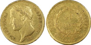 1808-W 40 Fr Gad-1083 AU53