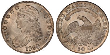 1830 50C Large 0 MS64
