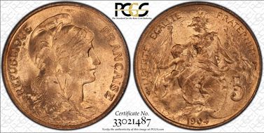 1904 5C Gad-165 F-119 MS66RD