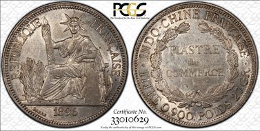 1896-A Piastre Lec-278 AU55