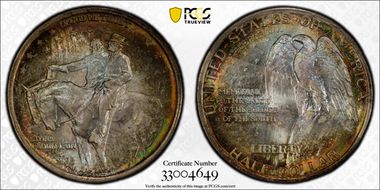 1925 50C Stone Mountain MS68+