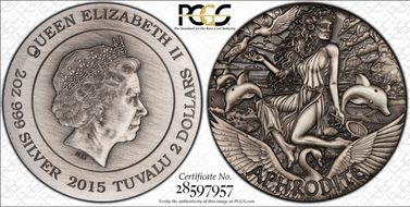 2015-P $2 Aphrodite Antique Finish PR69