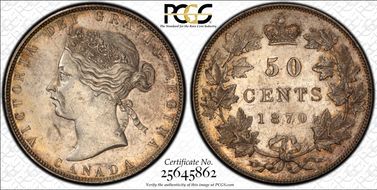 1870 50C No LCW MS62