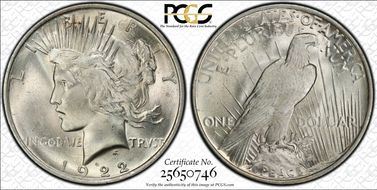 1922 $1 MS65