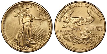 1987 $10 Gold Eagle MS70