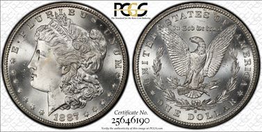 1887-S $1 MS66+