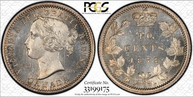 1872-H 10C SP66