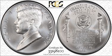 (2015) Medal John F. Kennedy Chronicles Set First Strike MS68