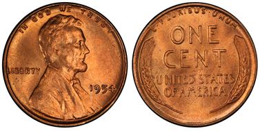 1954 1C MS66RD