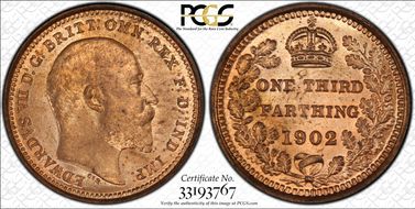 1902 1/3 Far S-3993 MS65RD