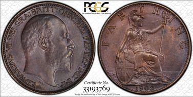 1902 1/4D S-3992 Blackened finish MS64