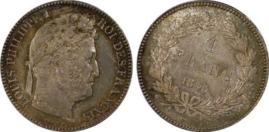 1845-W 1 Fr Gad-453 MS63