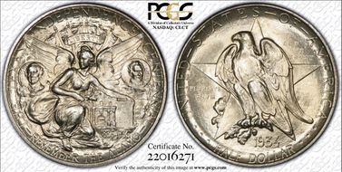 1934 50C Texas MS66