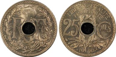 .1940. 25C Gad-381 F-172 MS66