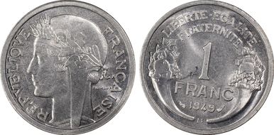 1949-B 1 Fr Gad-473b F-221 MS65