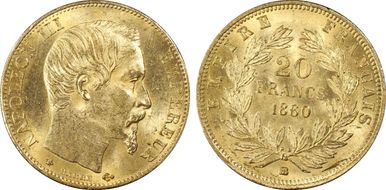 1860-BB 20 Fr Gad-1061 MS64