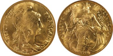 1916 10C Gad-277 F-136 Étoile MS66RD