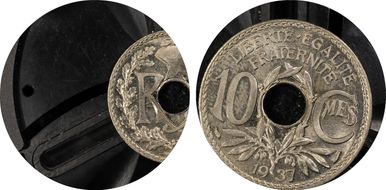 1937 10C Gad-286 F-138 MS66