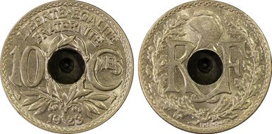 1923 10C Gad-286 F-138 MS65