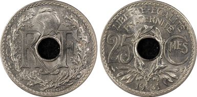 1931 25C Gad-380 F-171 MS66