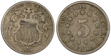 1869 5C RPD FS-1304 VF30