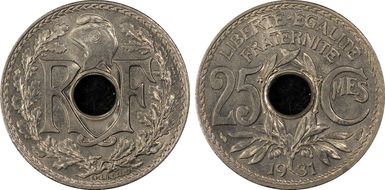 1931 25C Gad-380 F-171 MS66