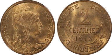 1913 2C Gad-107 F-110 MS64RD