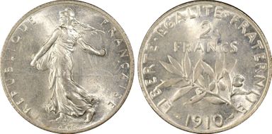 1910 2 Fr Gad-532 F-266 MS64