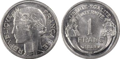 1949-B 1 Fr Gad-473b F-221 MS65