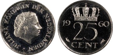 1960 25C PR66CAM