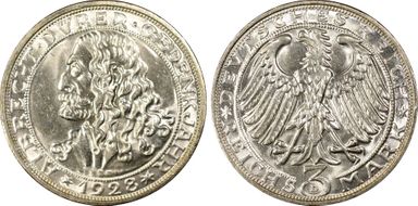 1928-D 3 Mk Dürer J-332 MS64