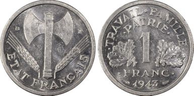 1943-B 1 Fr Gad-471 F-223 MS63