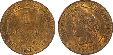 1891-A 1C Gad-88 F-104 MS65RB