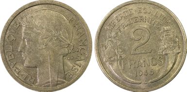 1945-C 2 Fr Gad-538a F-269 MS64