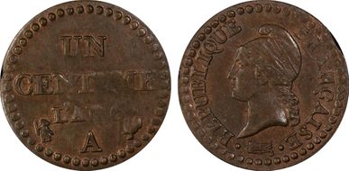 AN 6-A (1797) 1C Gad-76 F-100 MS63BN