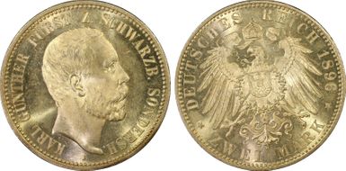 1896-A 2 Mk J-168 MS65+